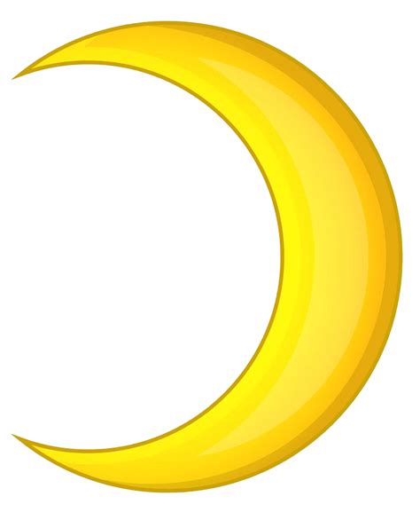 Yellow Crescent Moon Clipart Moon Free Transparent Clipart Clipartkey