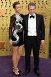 Photo : Hugh Grant et sa femme Anna Elisabet Eberstein aux Emmy Awards ...
