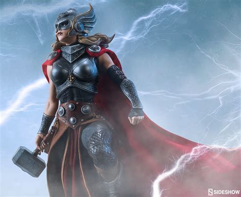 Sideshow Lady Thor Premium Format Statue Up For Order Marvel Toy News
