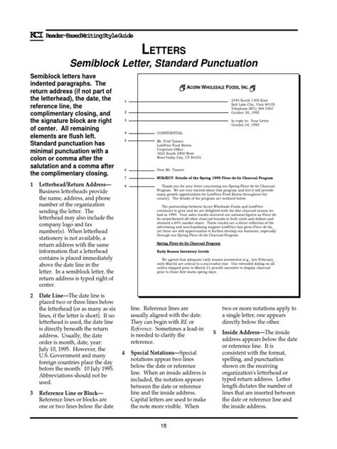 In a full block business letter, every component of the letter (heading, address, salutation, body, salutation, signature, identification, enclosures) is aligned to the left. semi-block-letter-format-0285009.pdf | Written ...