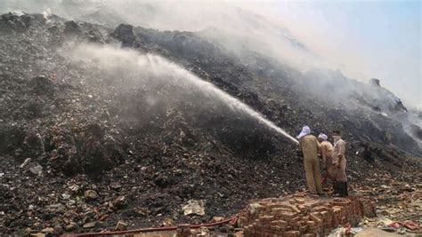 Delhi Bhalswa Landfill Fire Rages For Fourth Straight