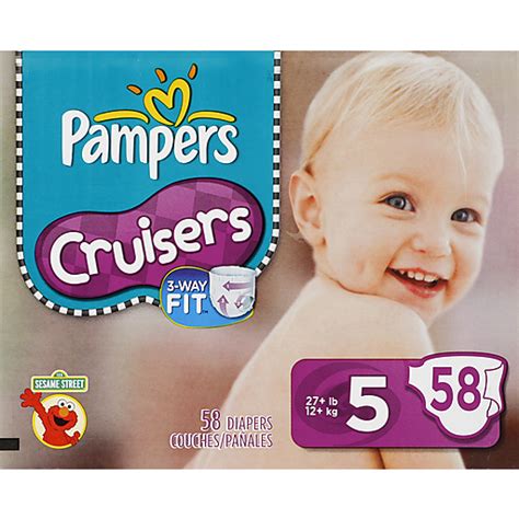 Pampers Cruisers 3 Way Fit Size 5 Diapers 58 Ct Box Shop My