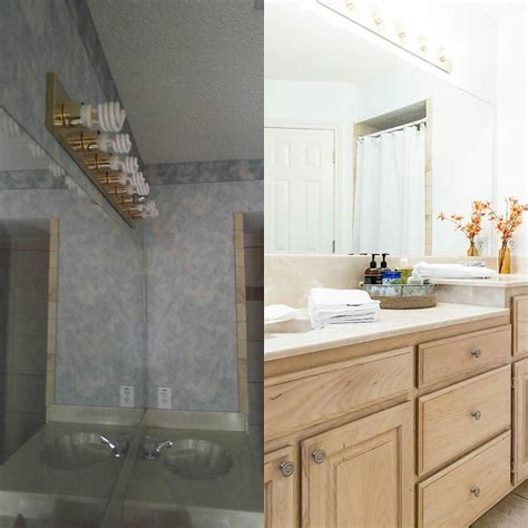 Before And After Of Quick Bathroom Remodel Done By Katytilly Quick