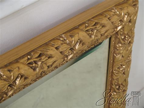 31187ec Ornate Gold Decorated Rectangular Framed Beveled Mirror Ebay