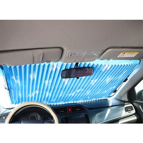 Car Retractable Windshield Sun Shade Visor Folding Auto Block Cover Front Window
