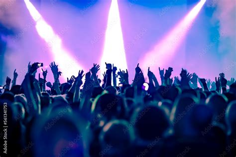 Concert Crowd At Rock Concert Stock Photo Adobe Stock