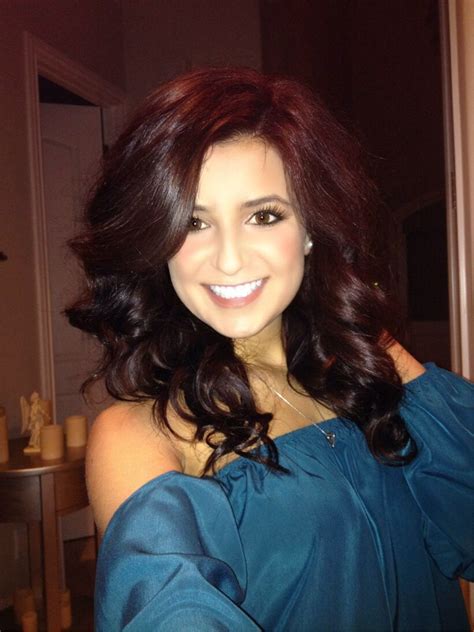 My hair is naturally very dark. Red violet chocolate brown hair | Red hair color, Brownish ...