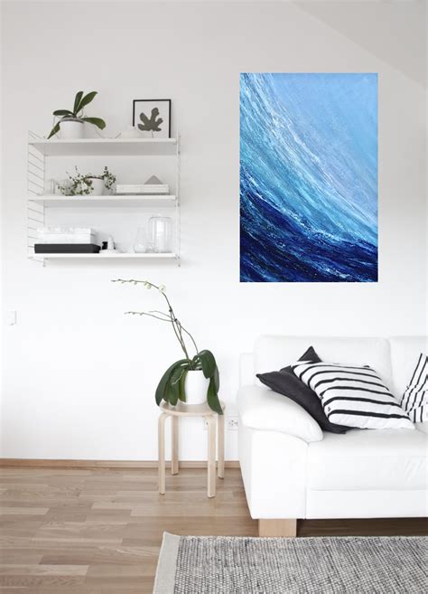 Surfing The Wave Abstract Seascape Giclée Fine Art Print