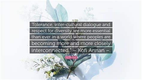I C Robledo Quote Tolerance Inter Cultural Dialogue And Respect