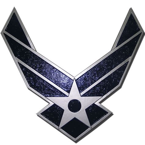 Air Force Blue Wings Classic Design Emblem Wooden Plaque