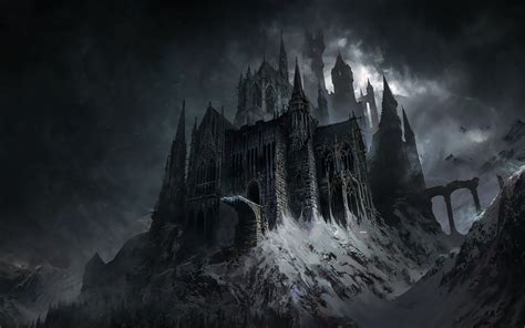 2560x1600 Evil Castle Dark Fantasy 2560x1600 Resolution Wallpaper Hd