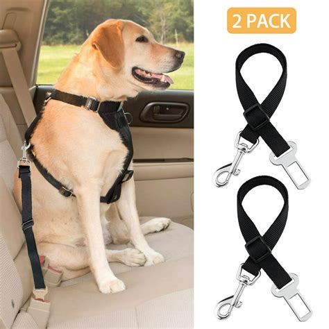 2 Pack Pet Seat Belt Eeekit Restraint Adjustable Dog Cat Car Safety