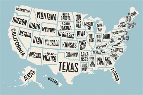 Map Of United States Of America Illustrations ~ Creative Market