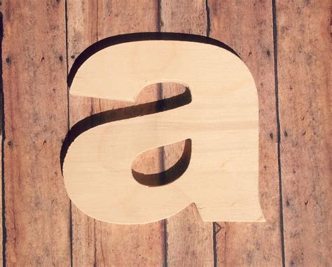 Unfinished 8 Decorative Wooden Letter Lowercase