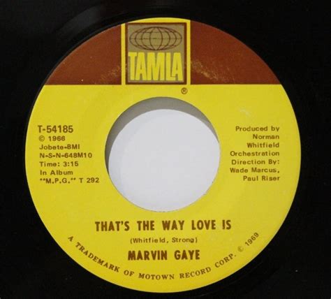 Marvin Gaye That S The Way Love Is Bluesoul Records