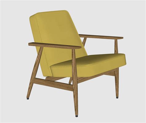 Mid Century Easy Chair Sketchup Hub