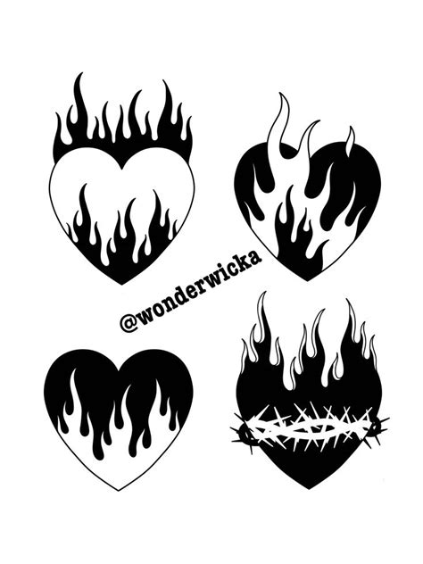 Lets Set Some Hearts On Fire Fire Tattoo Fire Heart Heart Tattoo