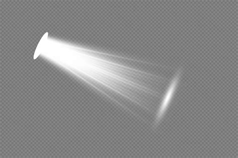 Vector Spotlight Light Effectglow Isolated White Transparent Light