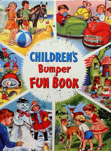Childrens Bumper Fun Book 1960s Vintage Childhood Toys Childhood