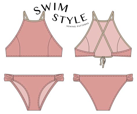 Bikini Pdf Sewing Pattern Ruche Womens Bikini Pattern Etsy In 2021