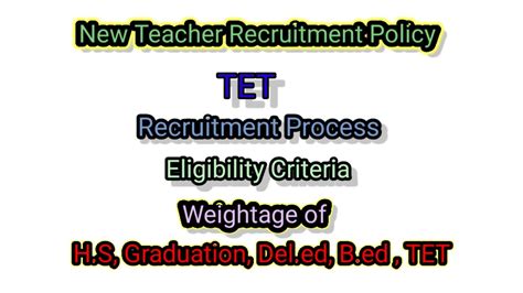 New Teacher Recruitment Policy Assam LP UP TET YouTube