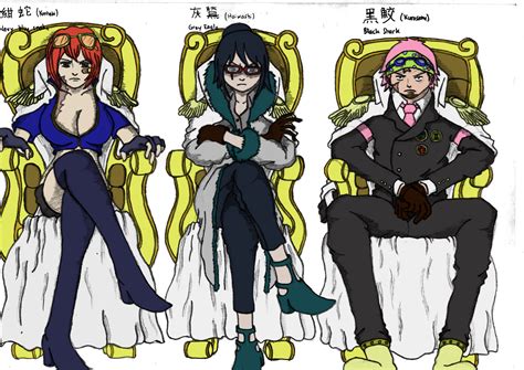 One Piece Fanart Future Marine Three Admirals By Aypfanartmover On