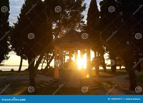 Sunset In Split Croatia Stock Image Image Of Historic 169876971