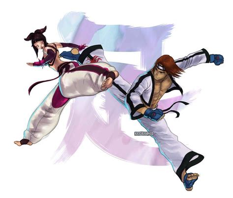 Will you cross the line? Juri x Hwoarang by Seeso2D on deviantART | Fighting games ...