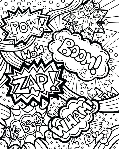 Comic Strip Coloring Pages At Free Printable