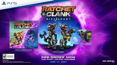 It is a sequel to ratchet & clank: Ratchet and Clank: Rift Apart Pre-Order Bonus Includes Carbonox Armor, Pixelizer