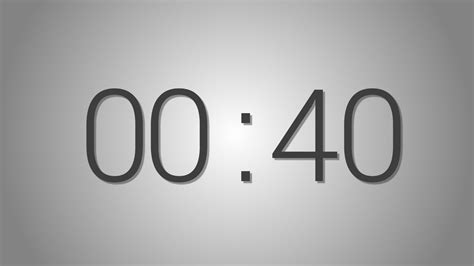 40 Seconds Countdown Timer Beep At The End Simple Timer Forty Sec