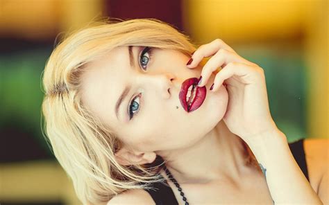 Ingyenes háttérképek arc nők modell szőke hosszú haj kék szemek