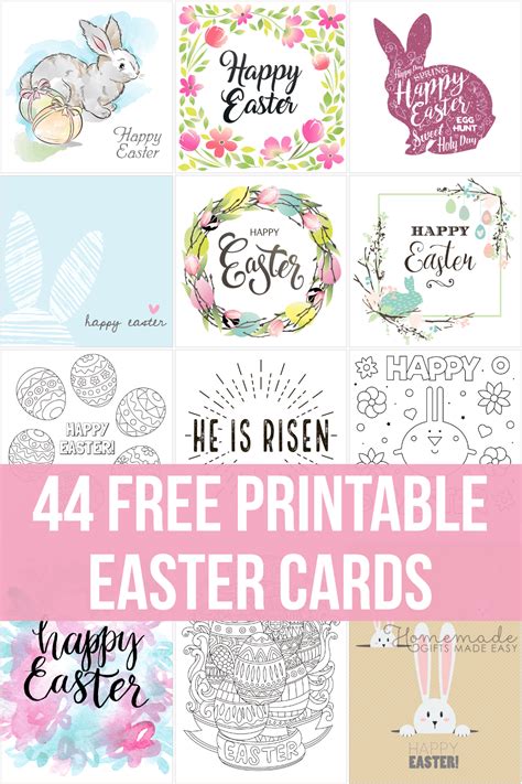 44 Free Printable Easter Cards | High Quality PDFs to download
