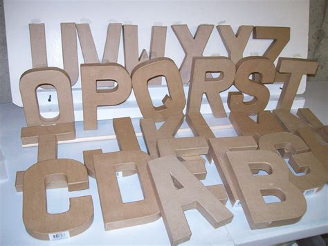 Paper Mache Letters 8 High A Z Plus
