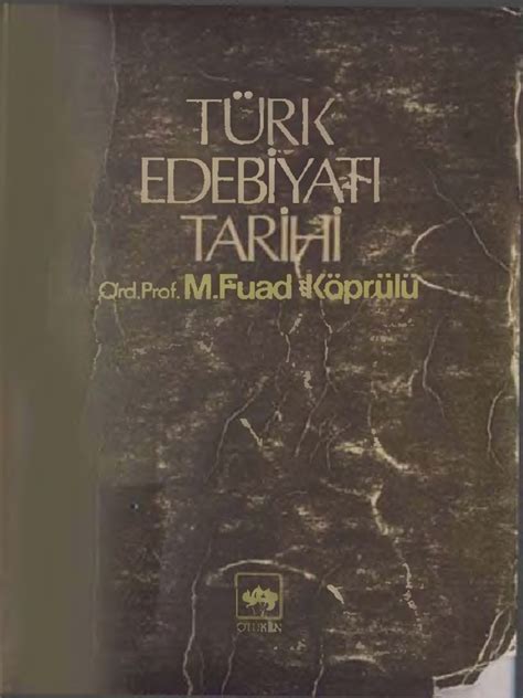 Mehmet Fuad Köprülü Türk Edebiyatı Tarihi фьЩ9Ео Pdf
