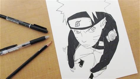 Drawing Naruto With Pen Manga Art Youtube