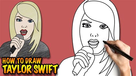 How To Draw Taylor Swift Easy Step By Step Drawing Tutorial Youtube