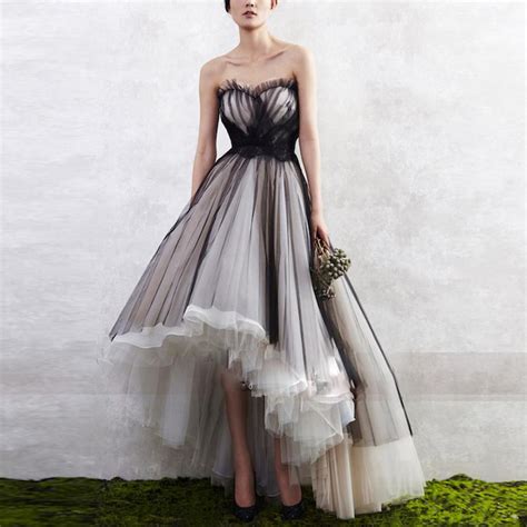 Black Tulle High Low Prom Dress Evening Dress Dress Idea Online