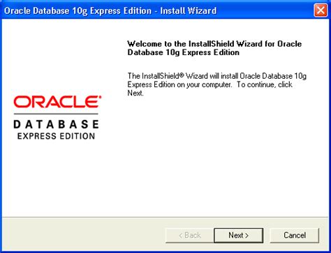 I am attempting to download a program using installshield wizard exe. arin Blog: Panduan Menginstall Oracle Database 10g Express ...