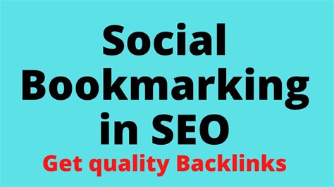 Complete Guide To Social Bookmarking In SEO Best Off Page Technique To