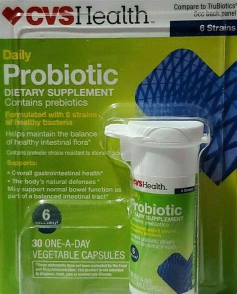 Cvs Health Daily Probiotic 30 Tablets Vitamins And Minerals
