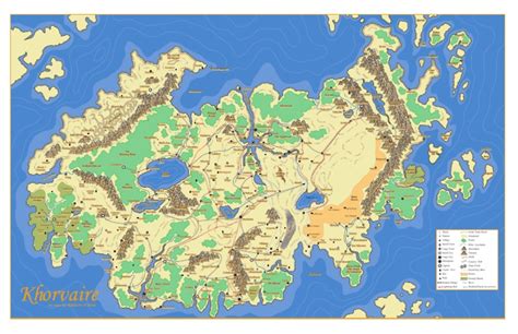 Map Of Khorvairepdf Leisure Entertainment General