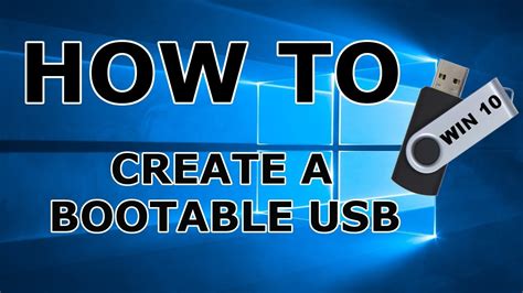 Creating A Bootable Usb For Windows 10 Youtube