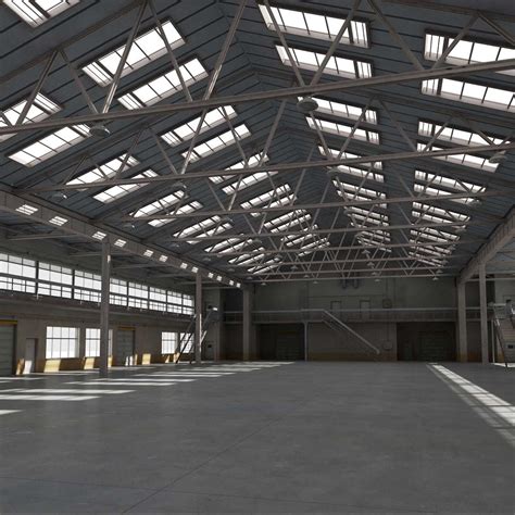 Warehouse Interior And Exterior 3d Model Warehouse Interior