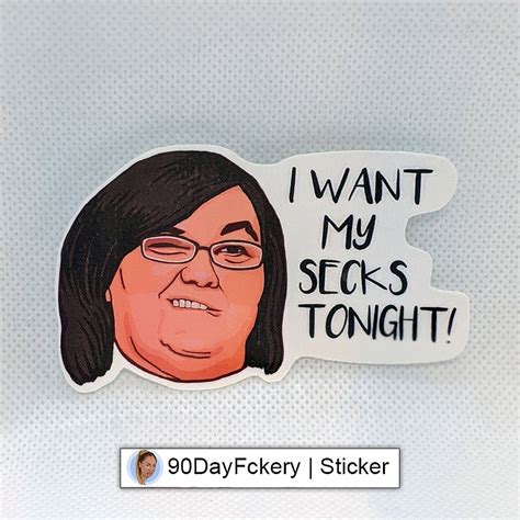 Danielle I Want My Secks Tonight 90 Day Vinyl Sticker Etsy