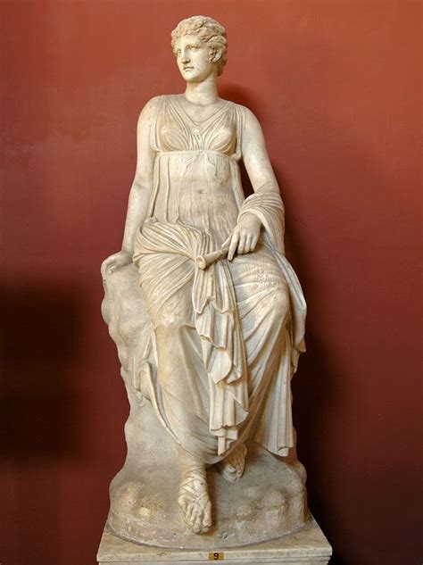 female figure restored as the muse euterpe roman statue marble copy after hellenistic