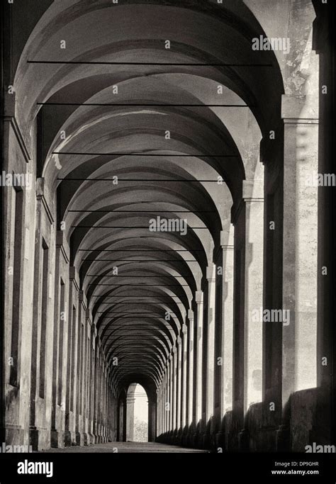 Arcaded Walkway Leading To Sanctuary Of The Madonna Of San Luca In