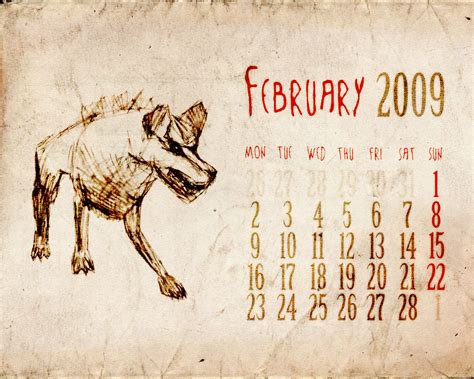 Animal Calendar Feb 2009 By Ragir On Deviantart
