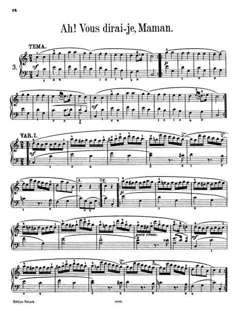 Mozart Twinkle Twinkle Little Star 12 Variations Pdf