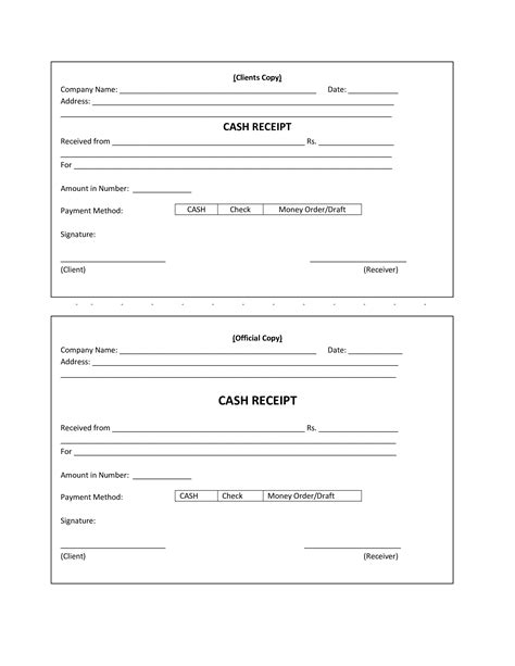 12 Free Cash Receipt Templates In Ms Word Templates 21 Free Cash
